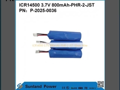 ICR14500 3.7V 800mAh-PHR-2-JST-10mm वायर