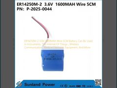 ER14250M-2  3.6V  1600MAH वायर 5CM बैटरी का उपयोग उपकरणों, इंटरनेट ऑफ थिंग्स, वायरलेस संचार, चिकित्सा इलेक्ट्रॉनिक उपकरणों और अन्य में किया जा सकता है।